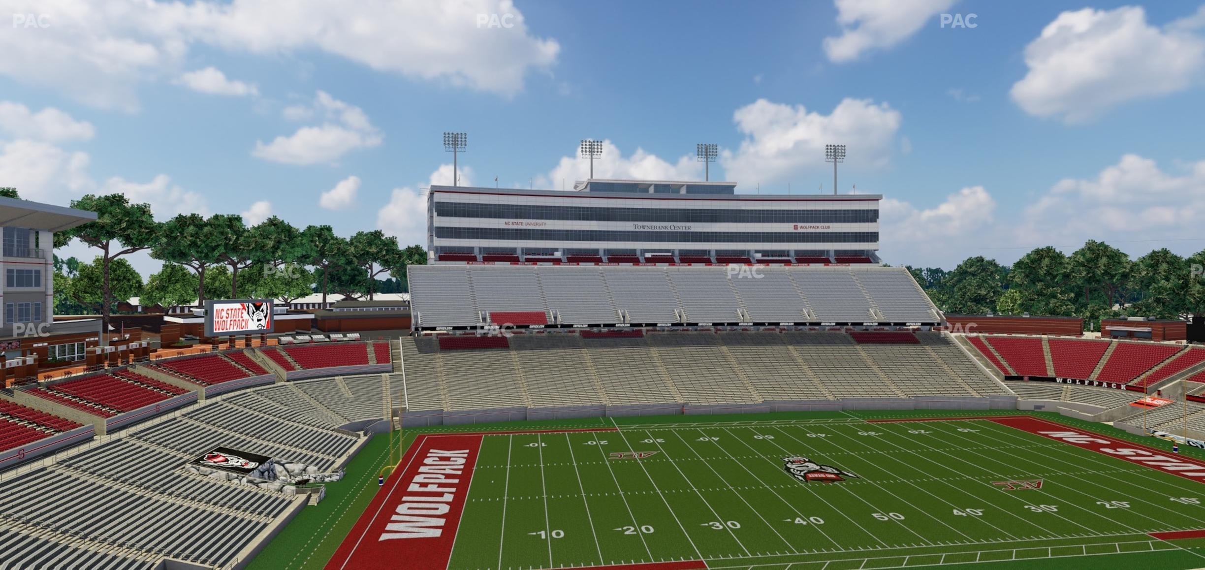 Seating view for Carter-Finley Stadium Section 14