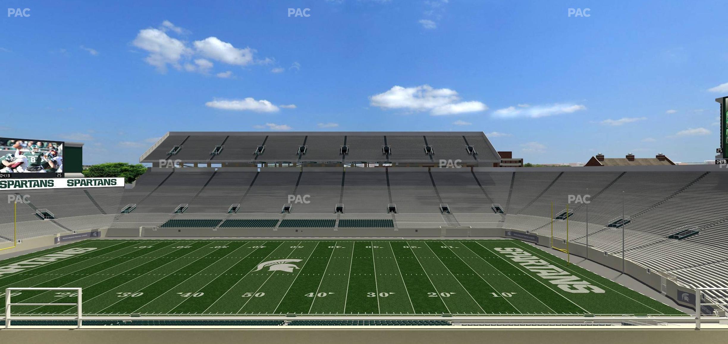 Seating view for Spartan Stadium (Michigan) Section Spartan Club 4