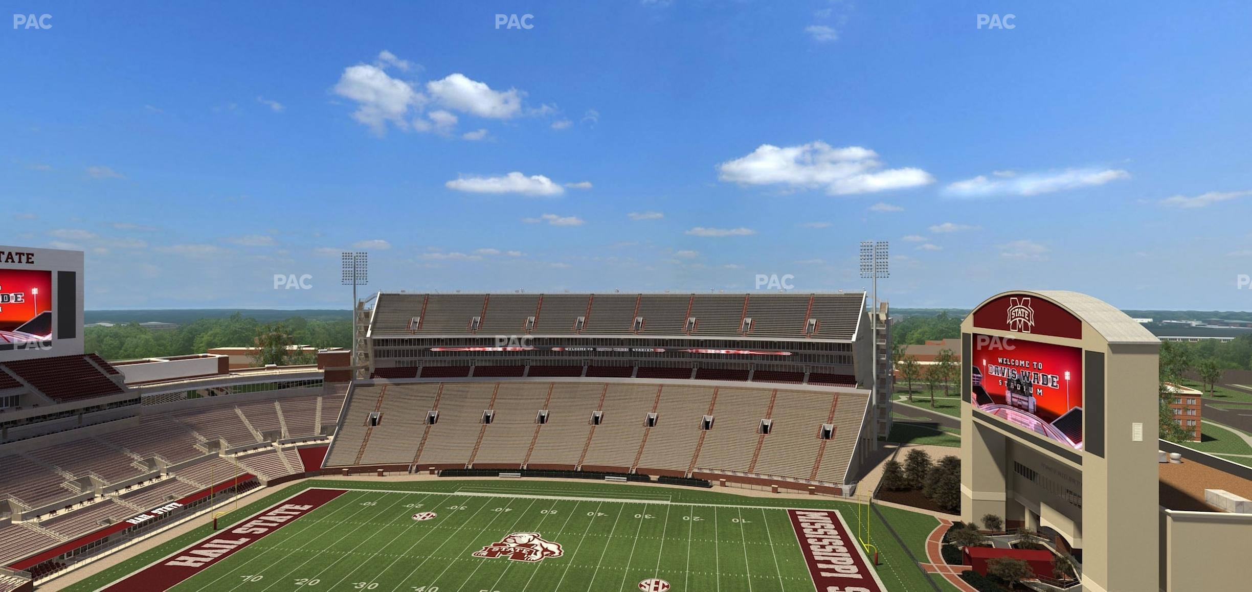 Seating view for Davis Wade Stadium Section 304