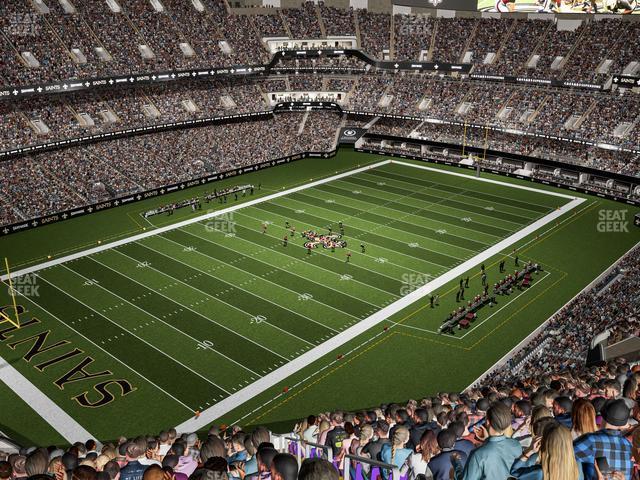 Seating view for Caesars Superdome Section 621