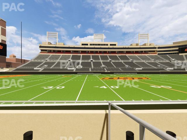 Seating view for Boone Pickens Stadium Section Lower Box 38