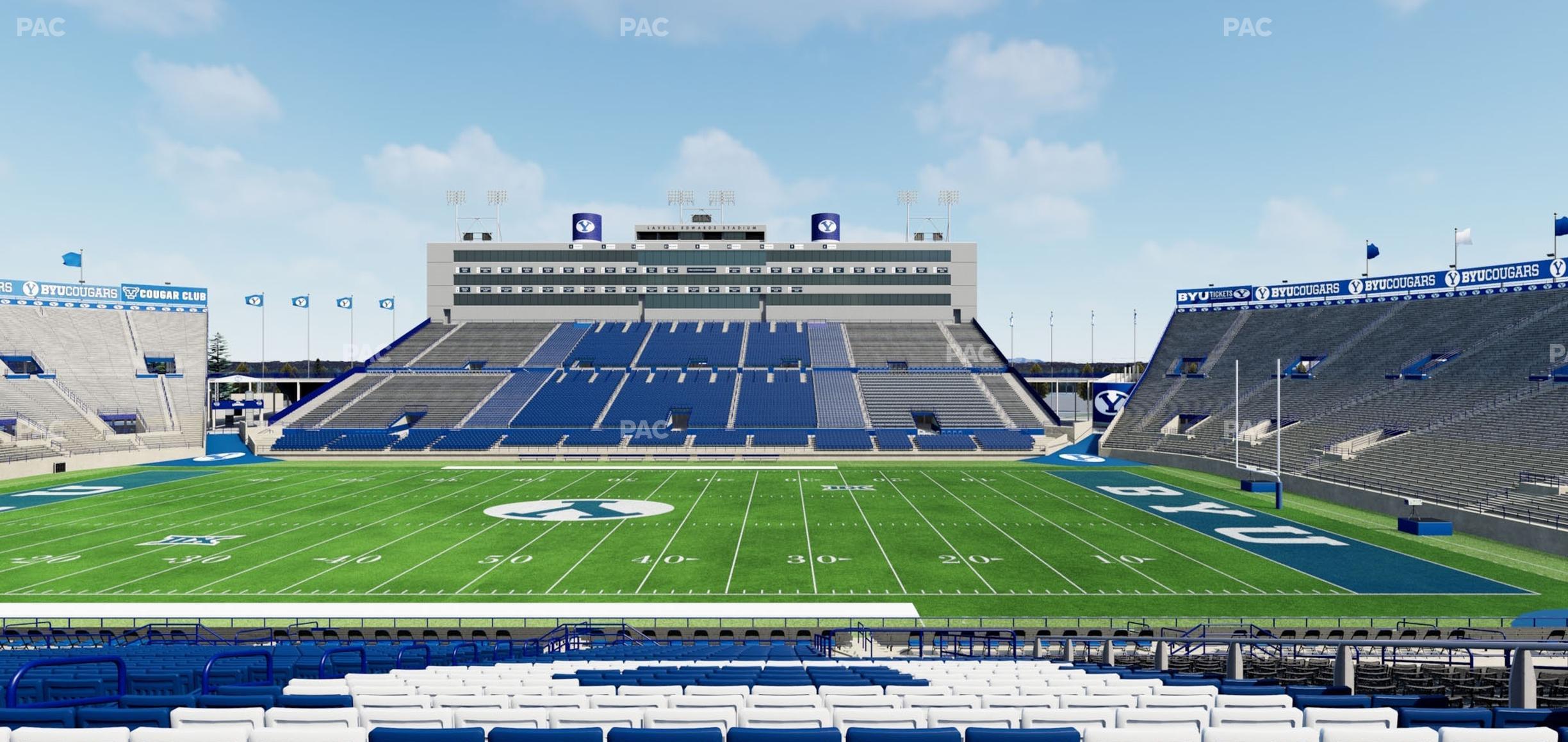 Seating view for LaVell Edwards Stadium Section 33 B