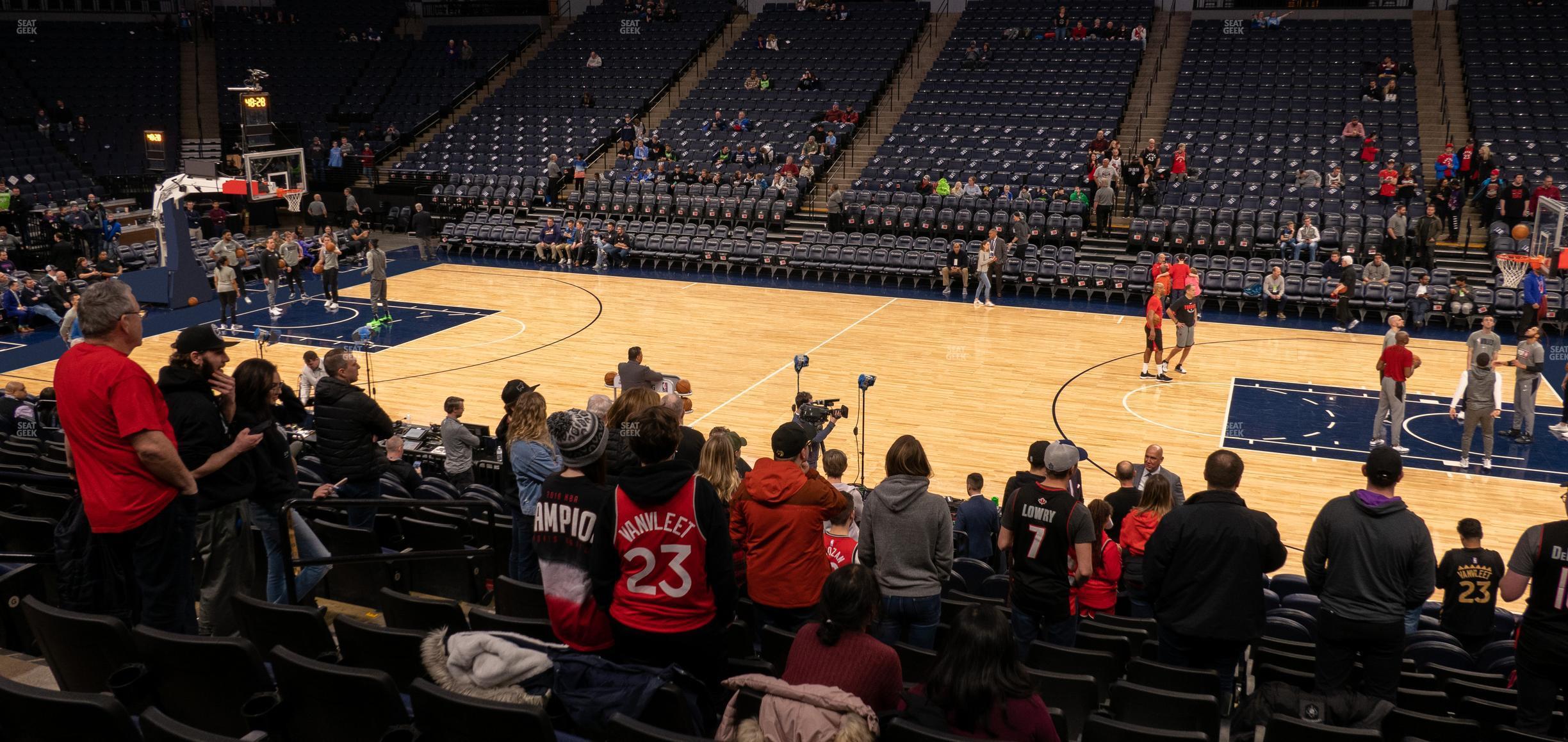 Seating view for Target Center Section 130