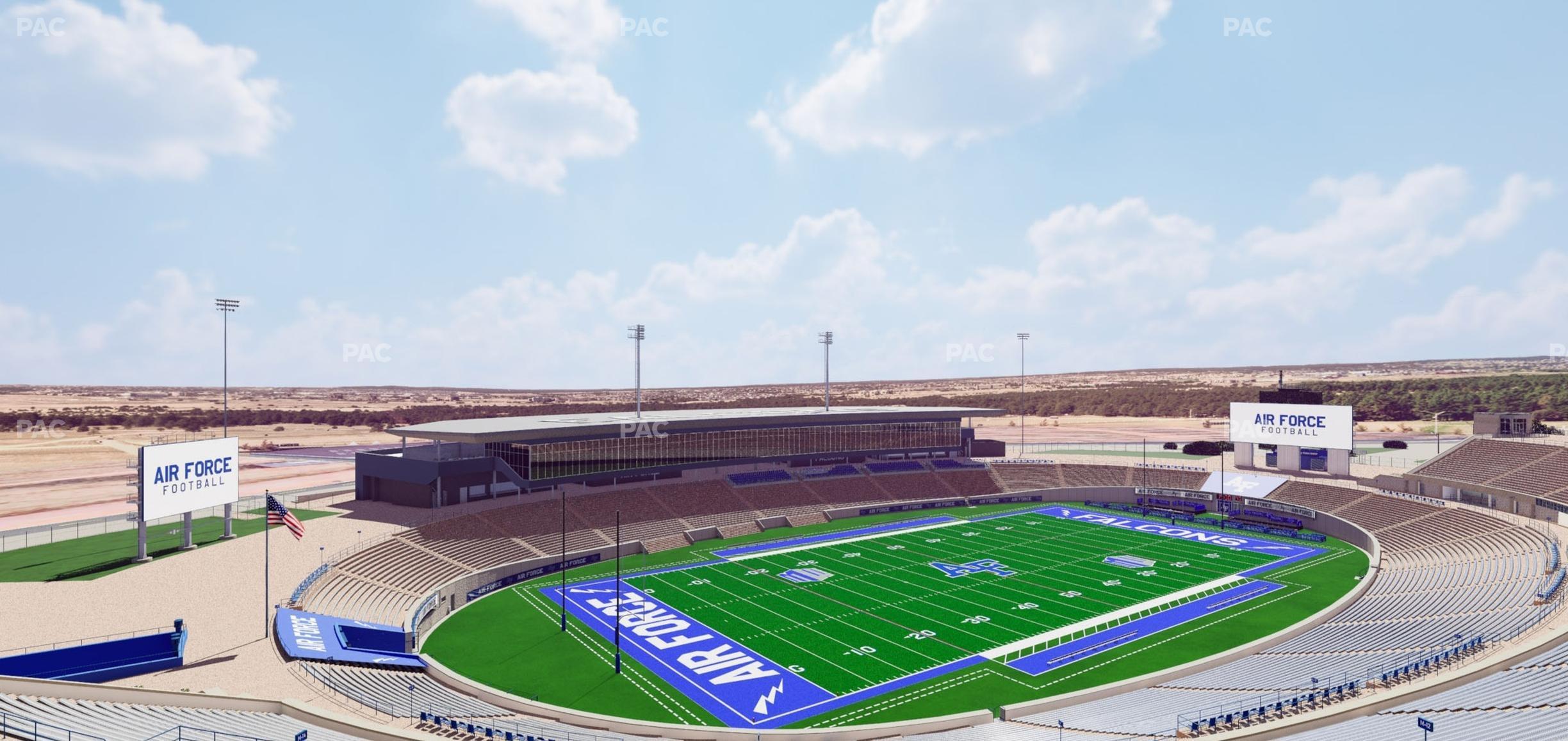 Seating view for Falcon Stadium Section U 13