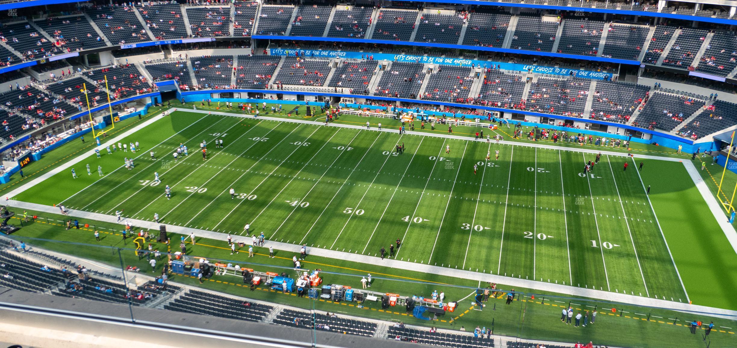 Seating view for SoFi Stadium Section 417