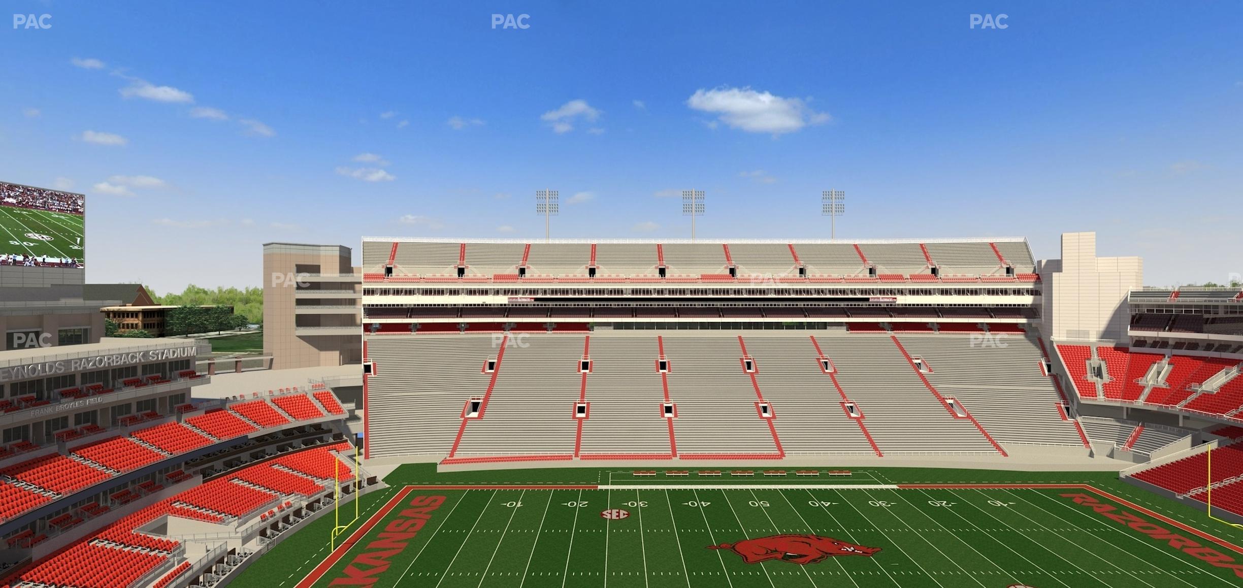 Seating view for Razorback Stadium Section 505 1