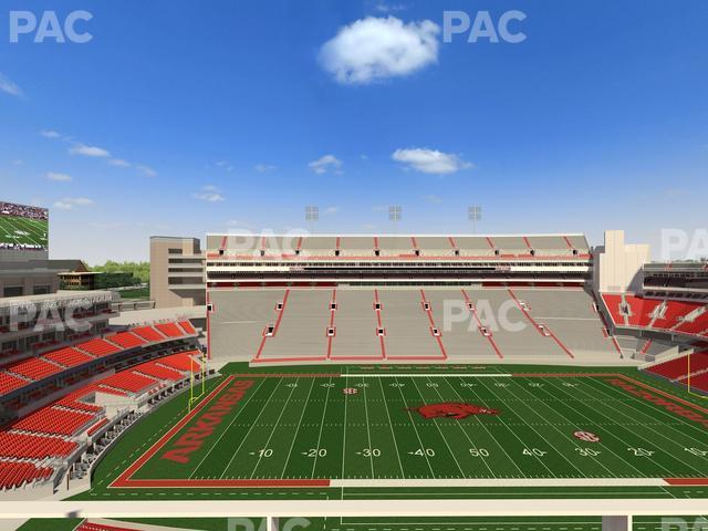 Seating view for Razorback Stadium Section 505 1