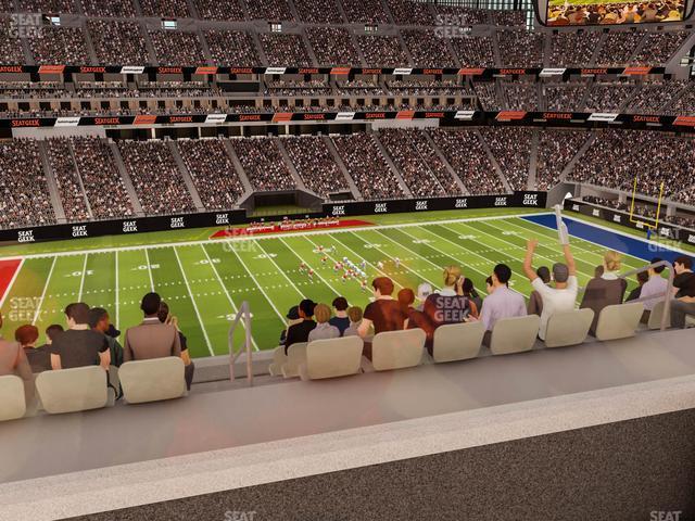 Seating view for Allegiant Stadium Section East Suite 2023