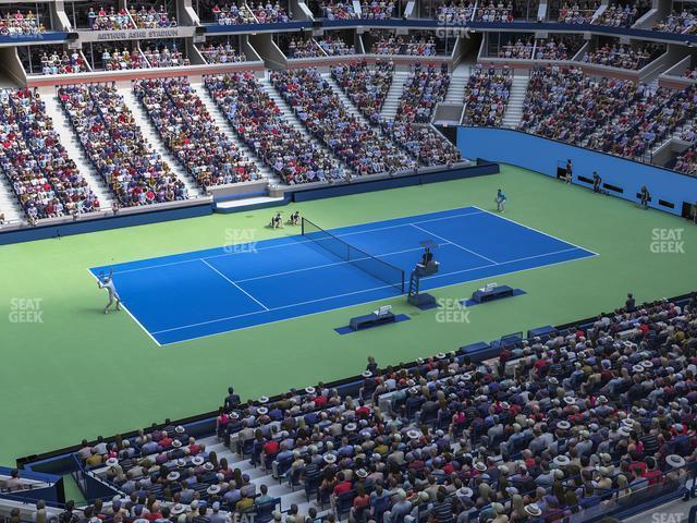 Seating view for Arthur Ashe Stadium Section 125