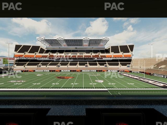 Seating view for Reser Stadium Section Box 10