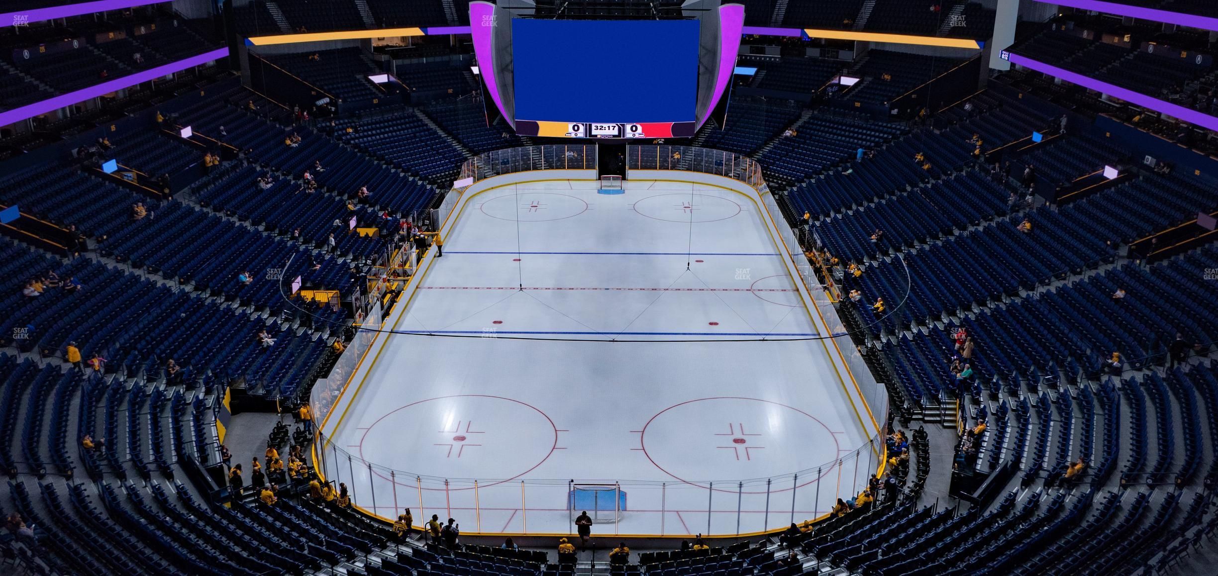 Seating view for Bridgestone Arena Section 301