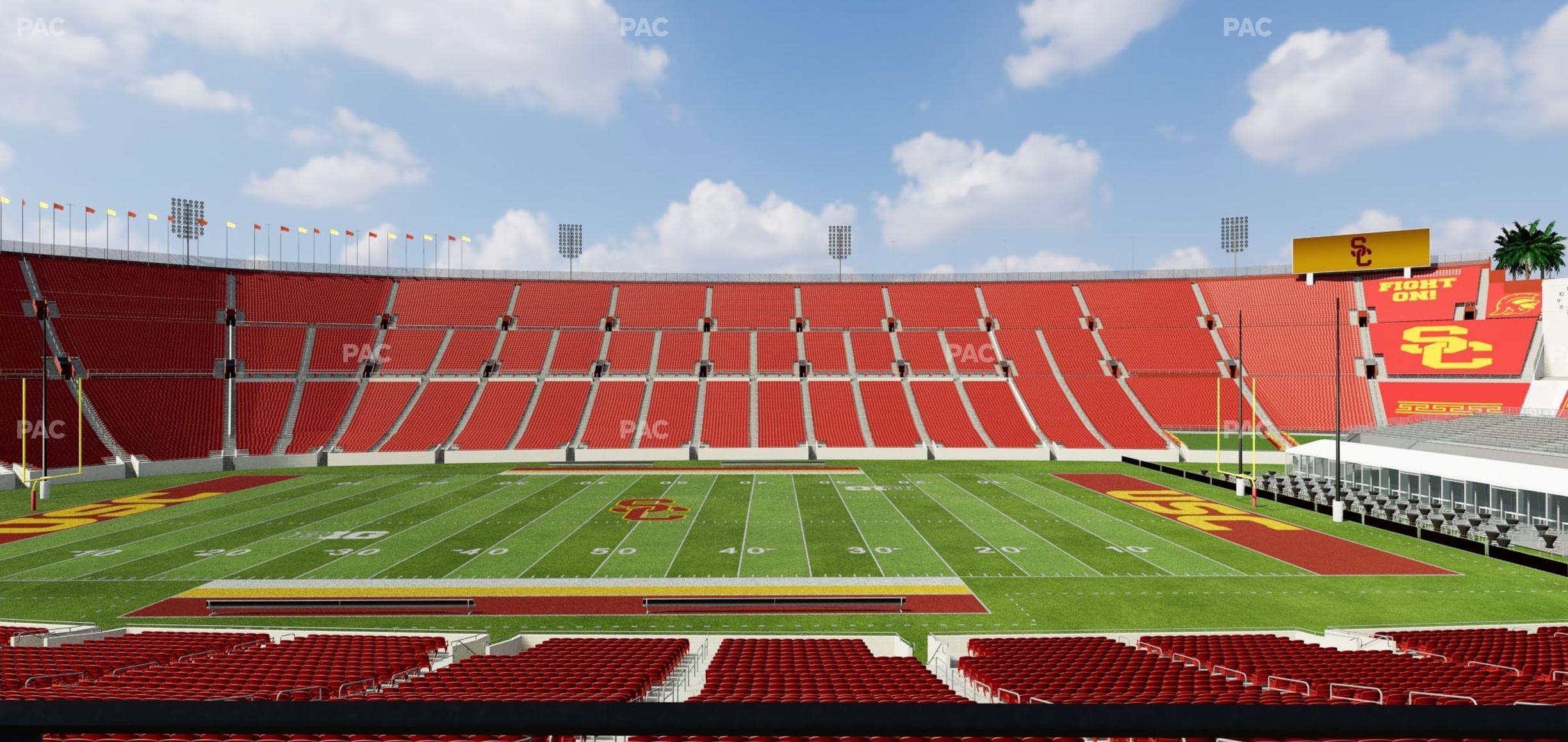 Seating view for Los Angeles Memorial Coliseum Section 106 A