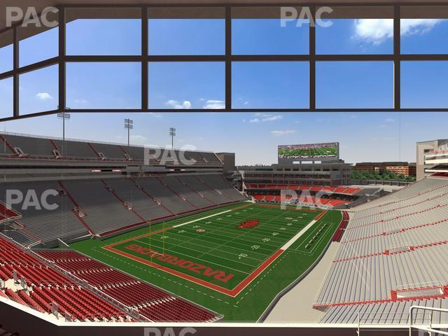 Seating view for Razorback Stadium Section 477