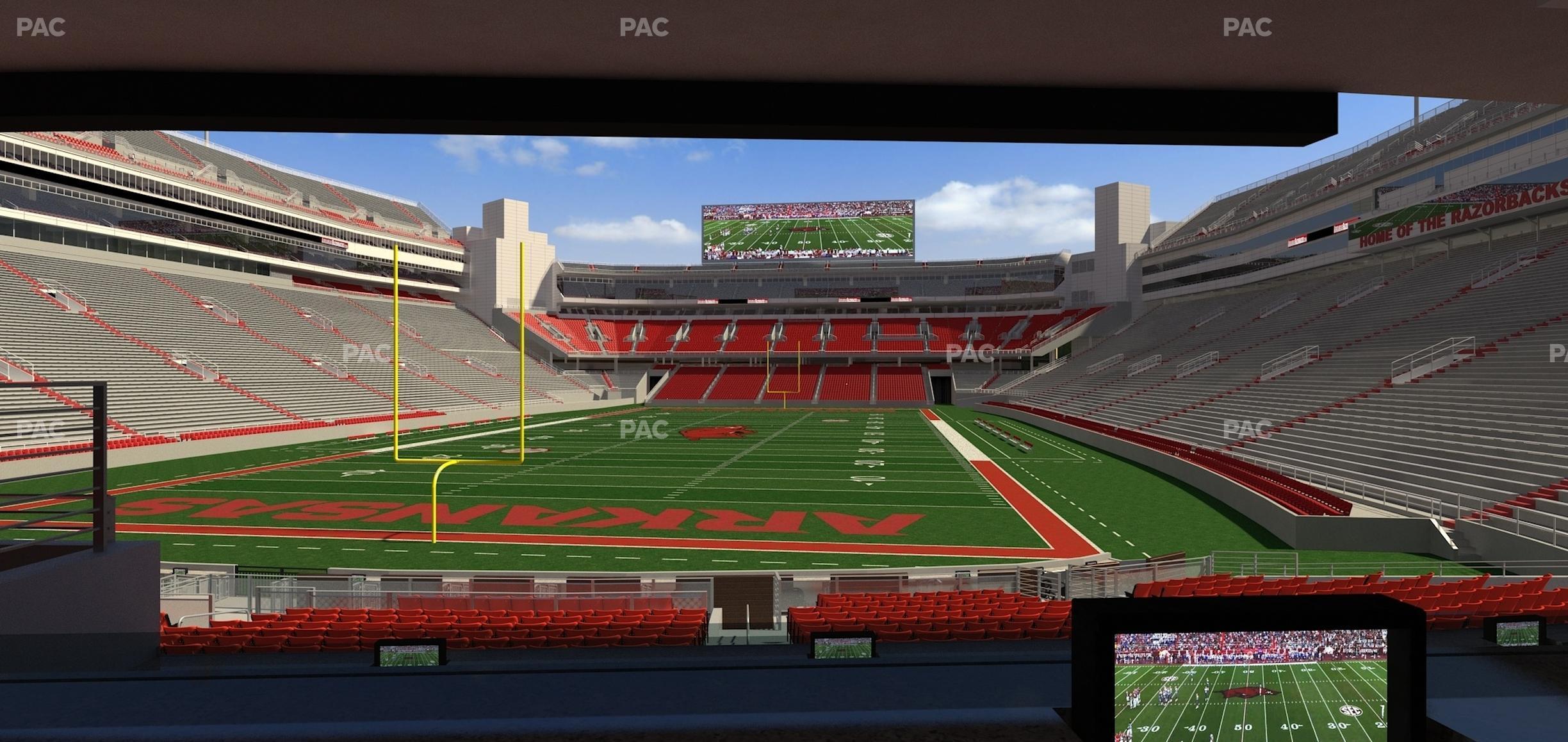 Seating view for Razorback Stadium Section Loge 41