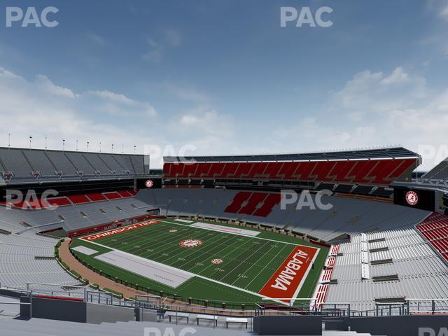 Seating view for Bryant Denny Stadium Section U 4 Pp