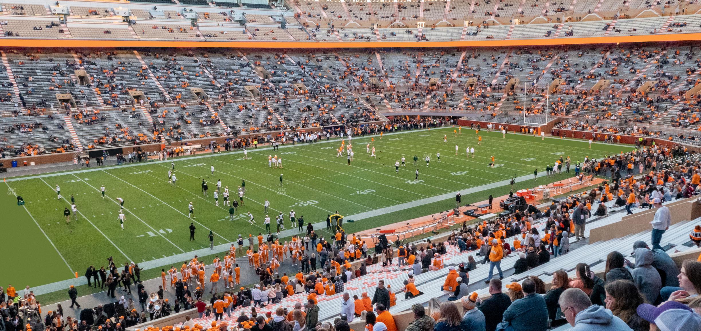 Seating view for Neyland Stadium Section G