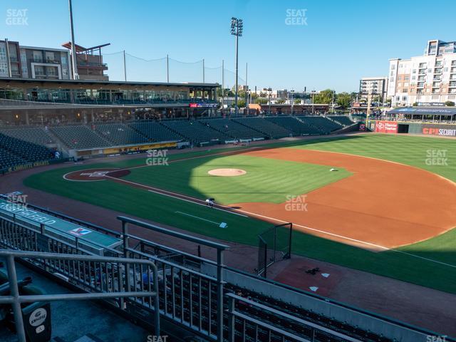 Seating view for Truist Field Section 202