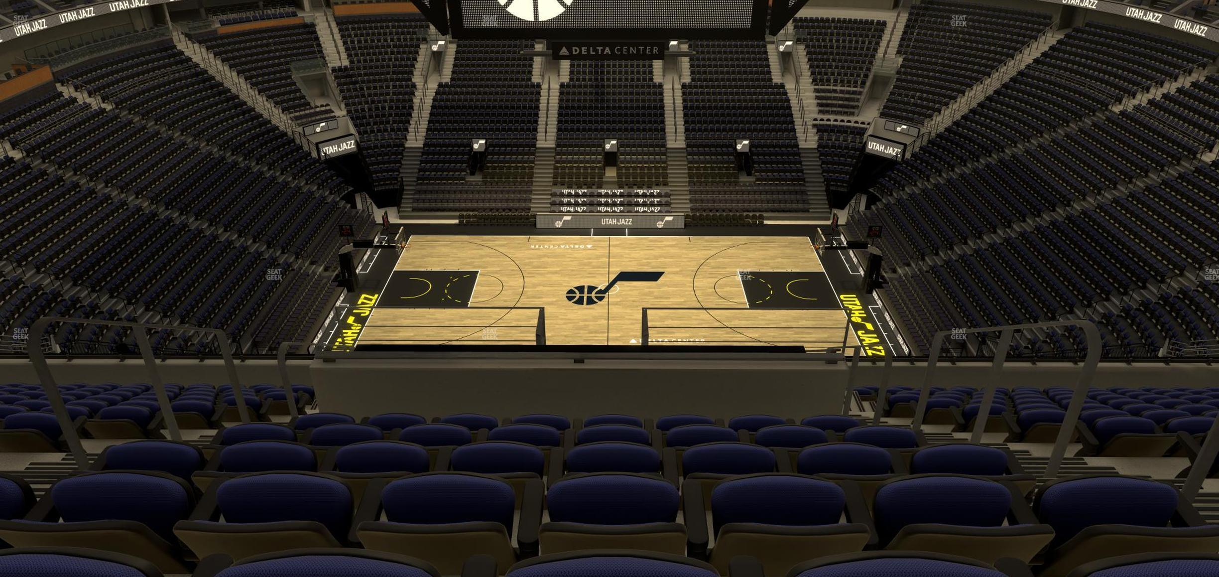 Seating view for Delta Center Section 132