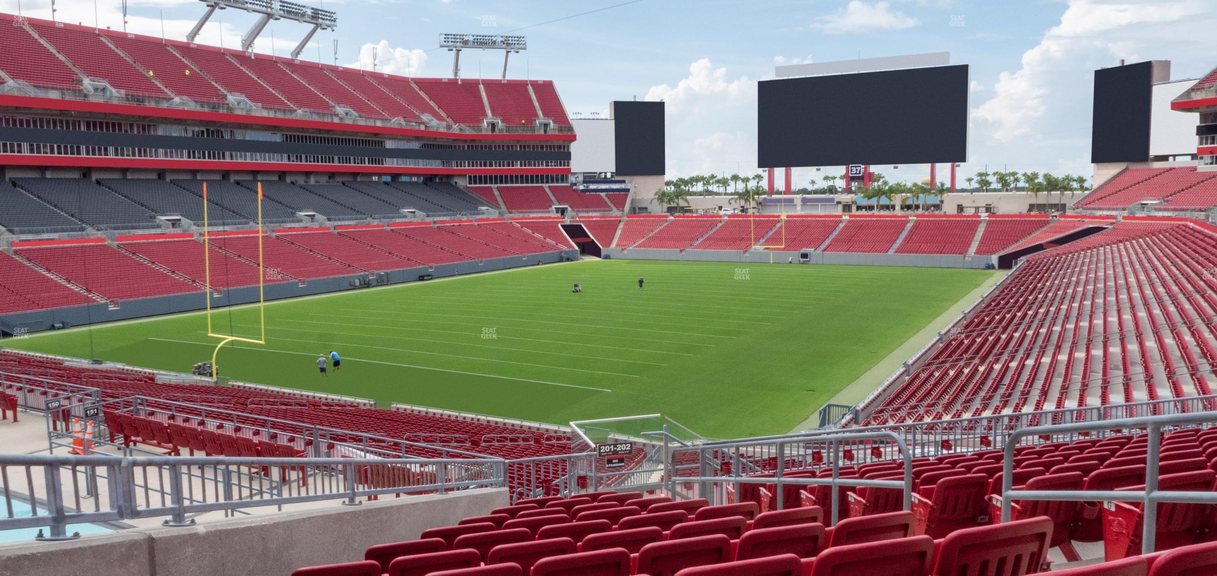 Seating view for Raymond James Stadium Section 201