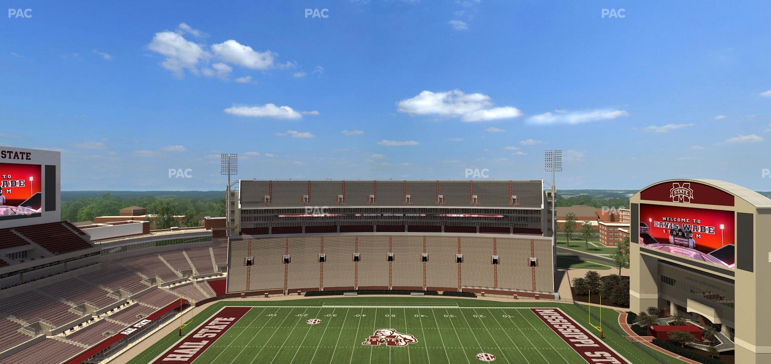 Seating view for Davis Wade Stadium Section 307