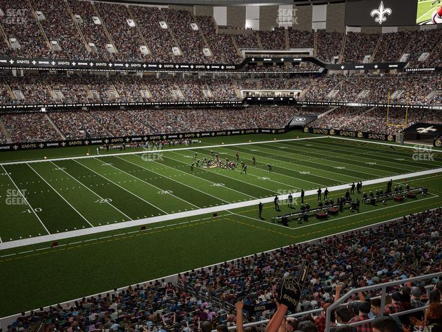 Seating view for Caesars Superdome Section 340