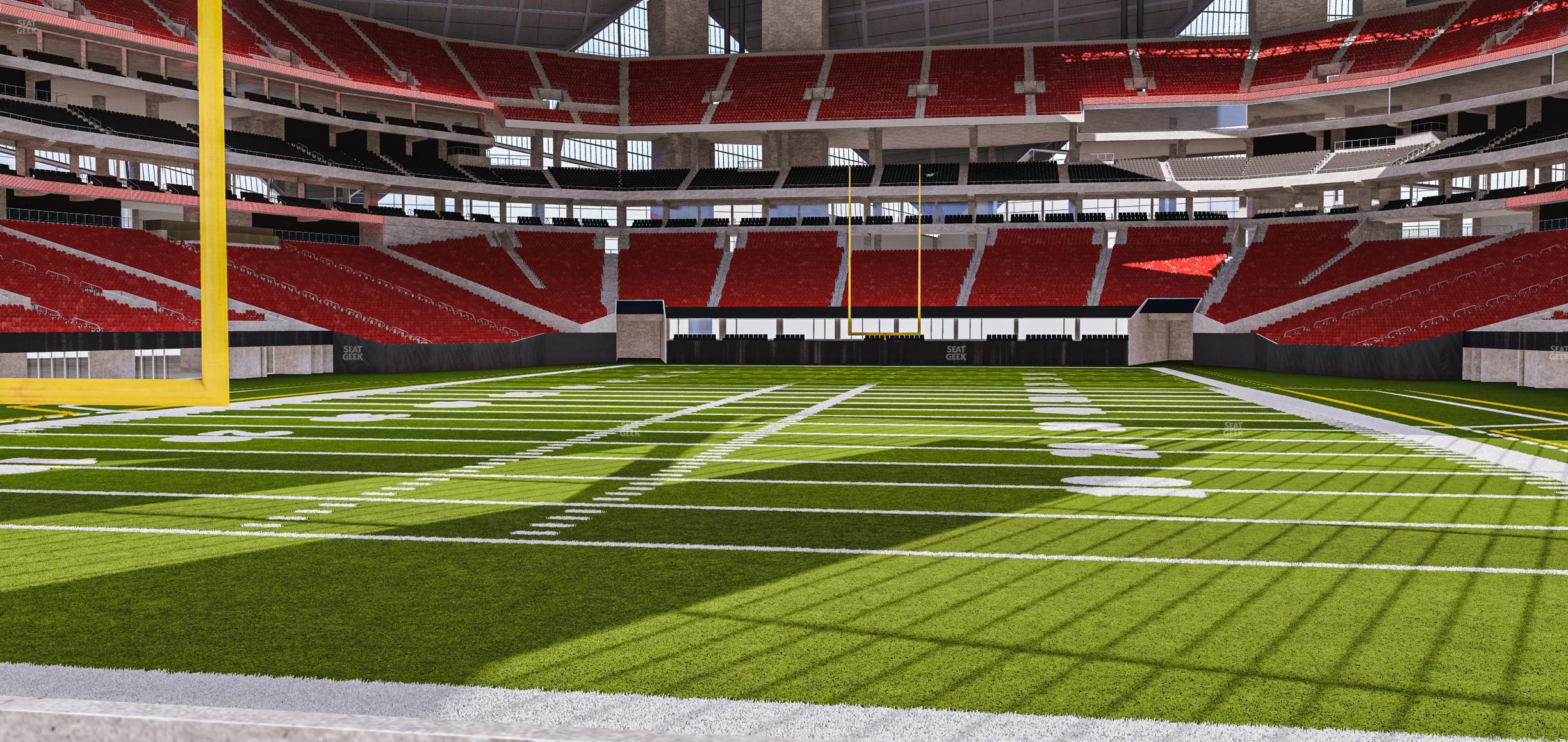 Seating view for Mercedes-Benz Stadium Section East Field Suite 3