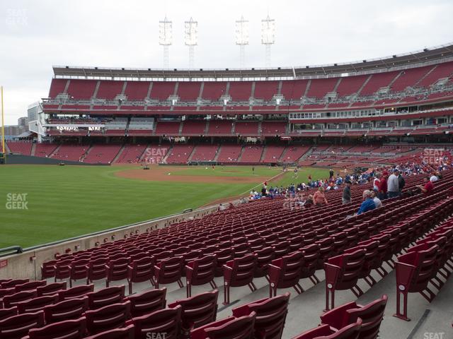 Seating view for Great American Ball Park Section 109