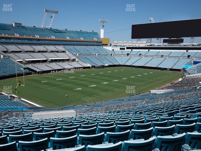 Seating view for EverBank Stadium Section 244