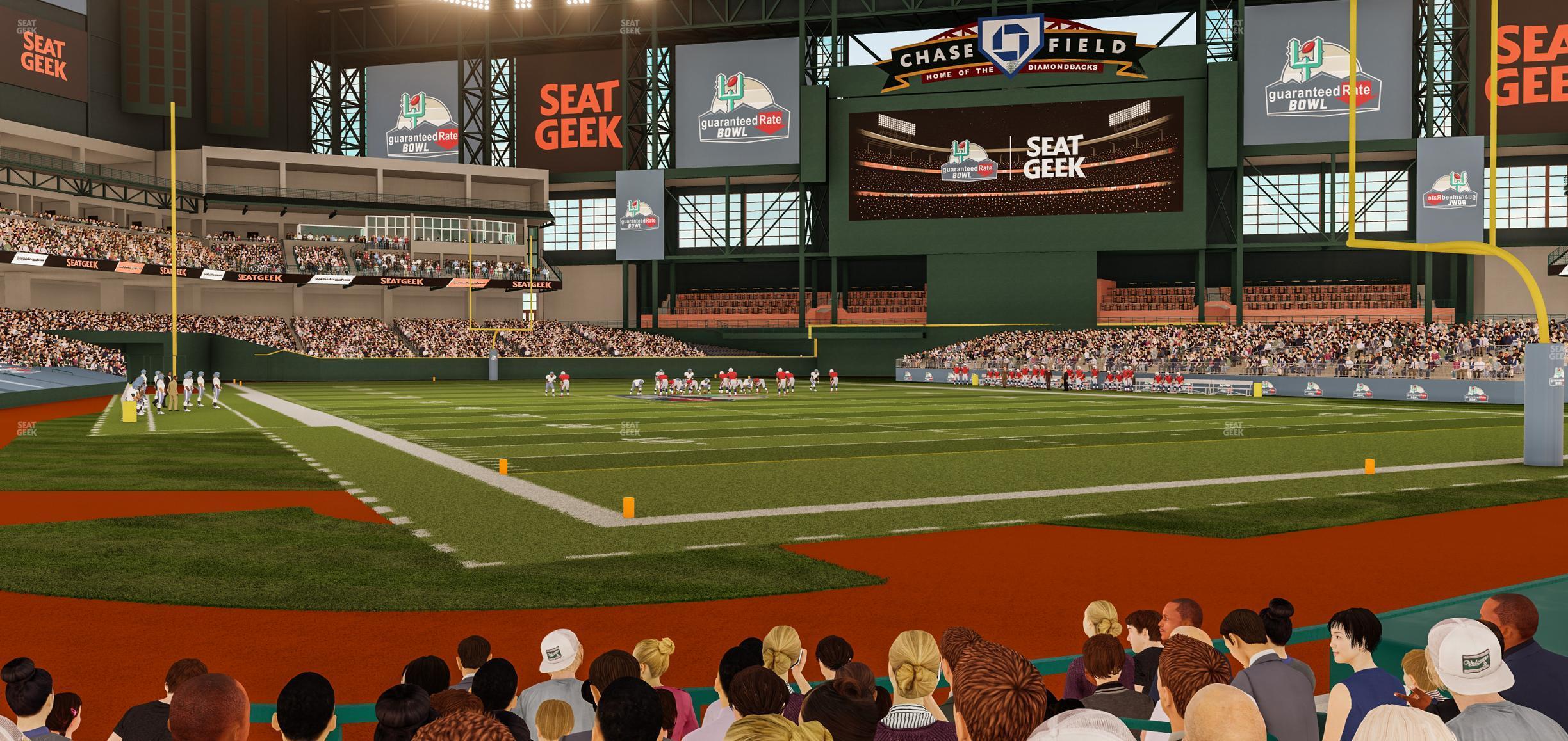 Seating view for Chase Field Section H