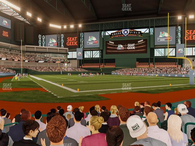 Seating view for Chase Field Section H