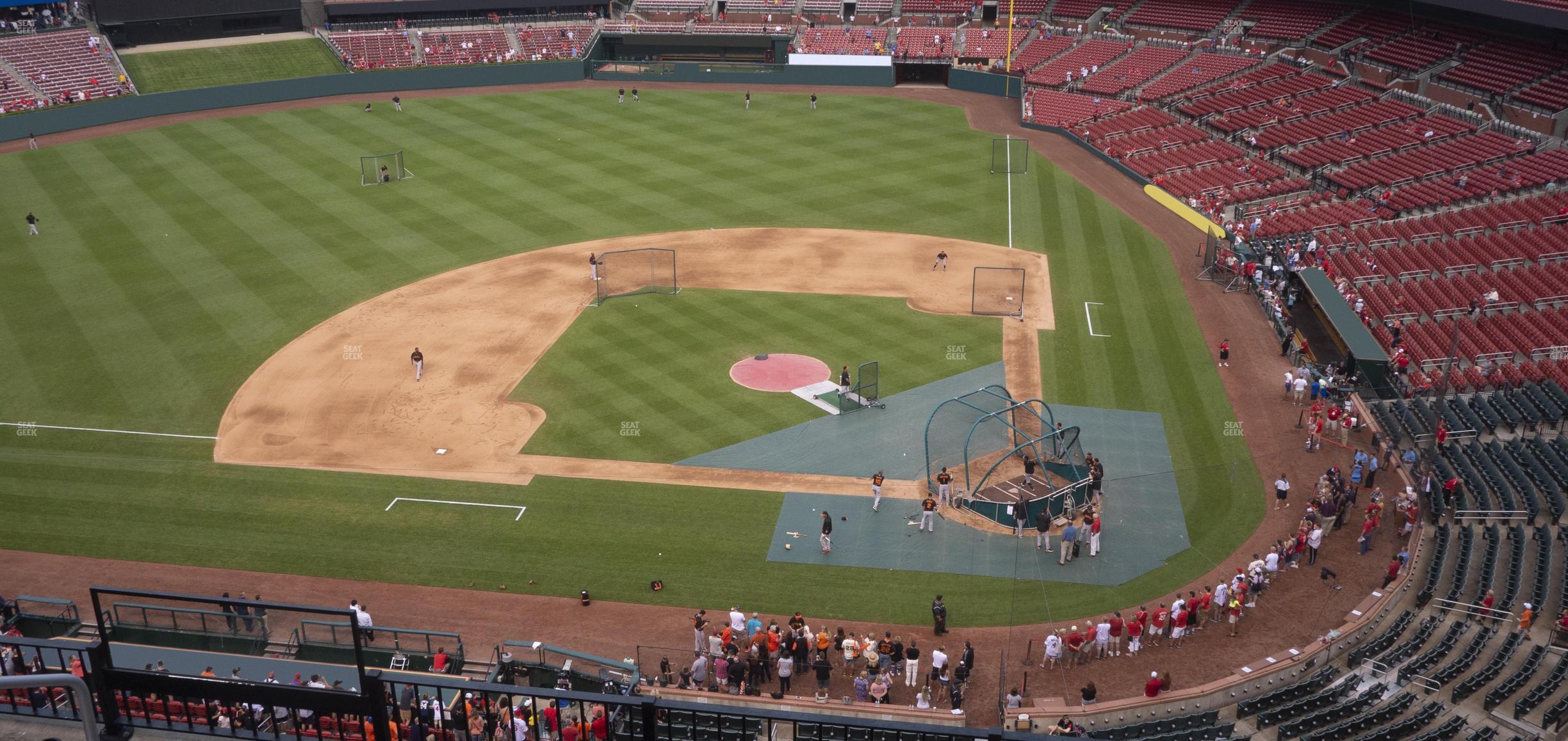 Seating view for Busch Stadium Section Infield Pavilion 354