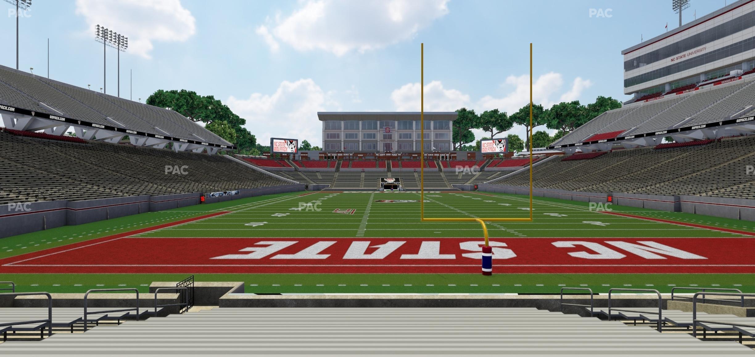 Seating view for Carter-Finley Stadium Section 124