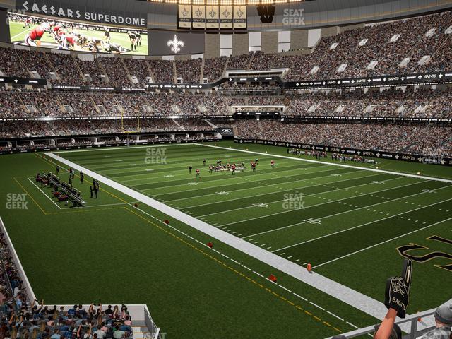 Seating view for Caesars Superdome Section 249 C