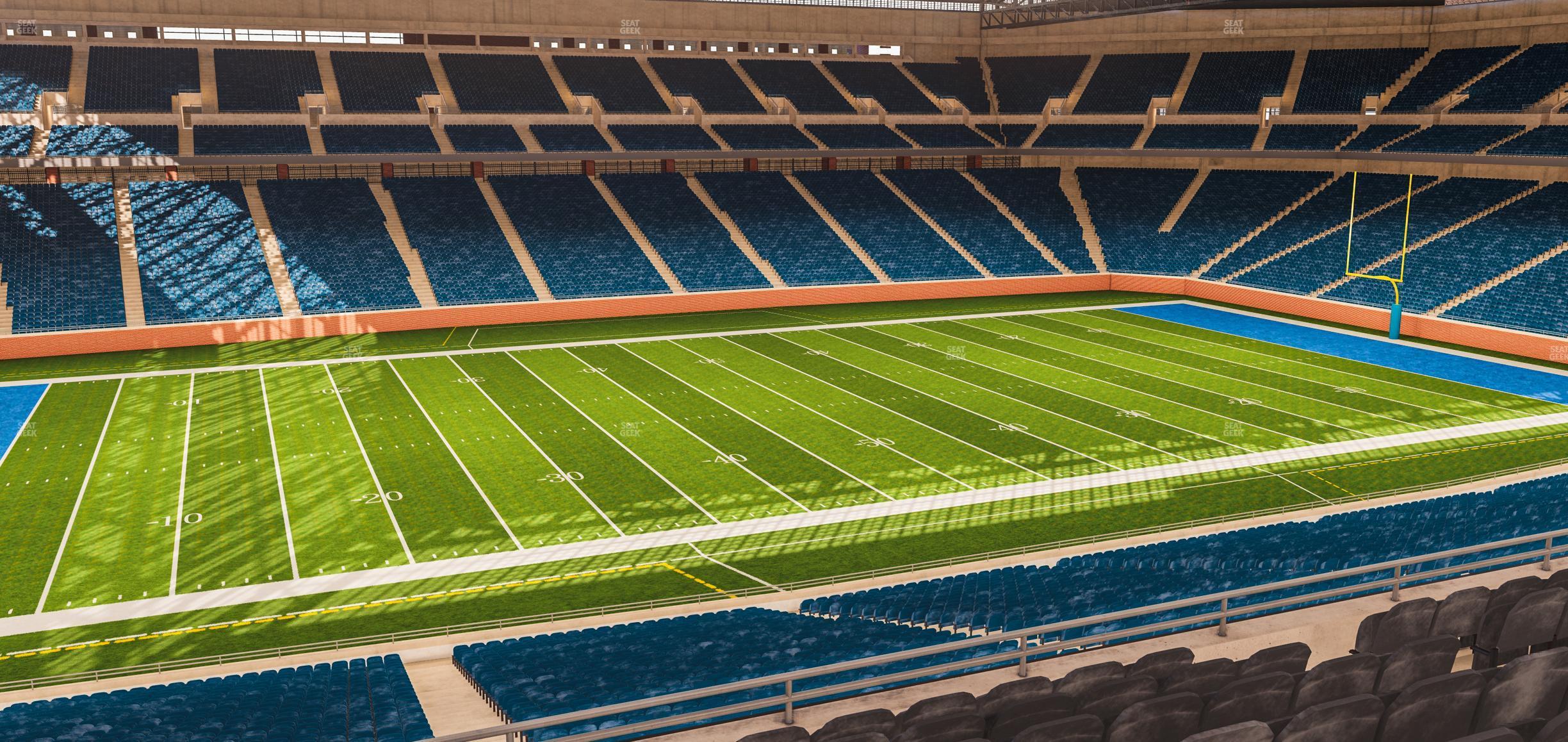 Seating view for Ford Field Section Club 204