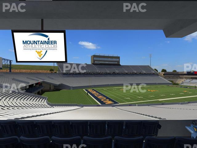 Seating view for Mountaineer Field at Milan Puskar Stadium Section Field Box 2