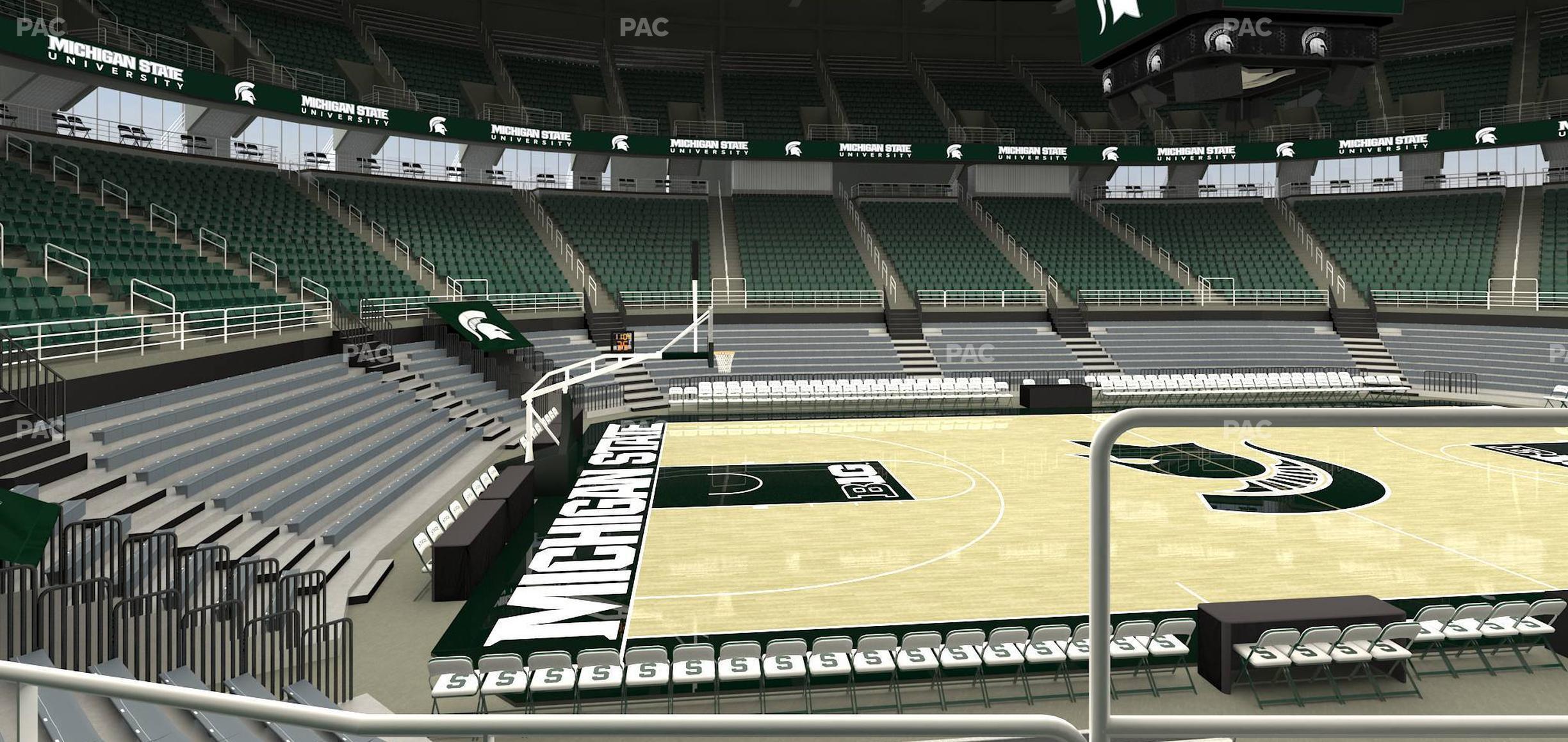 Seating view for Jack Breslin Student Events Center Section 111