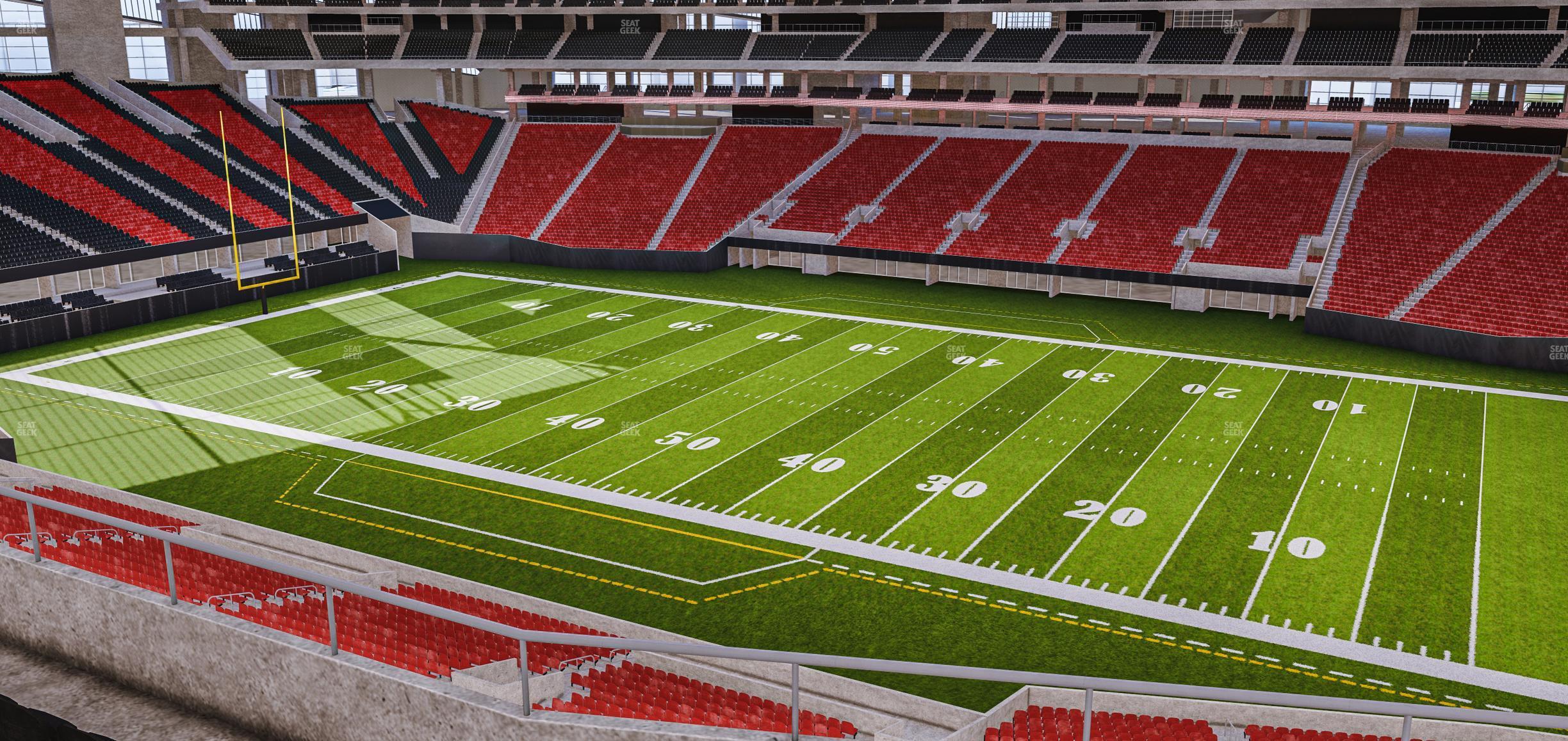 Seating view for Mercedes-Benz Stadium Section 233