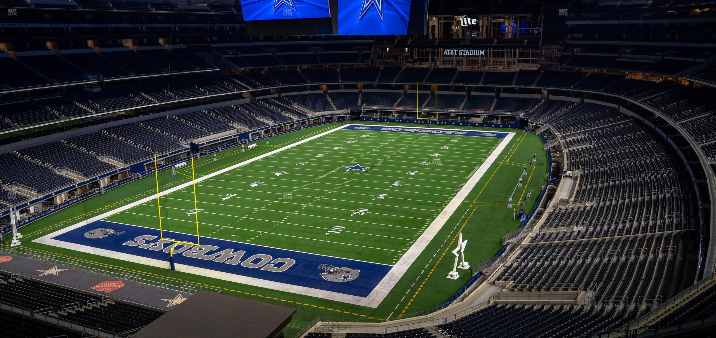 Seating view for AT&T Stadium Section Silver Suite 422