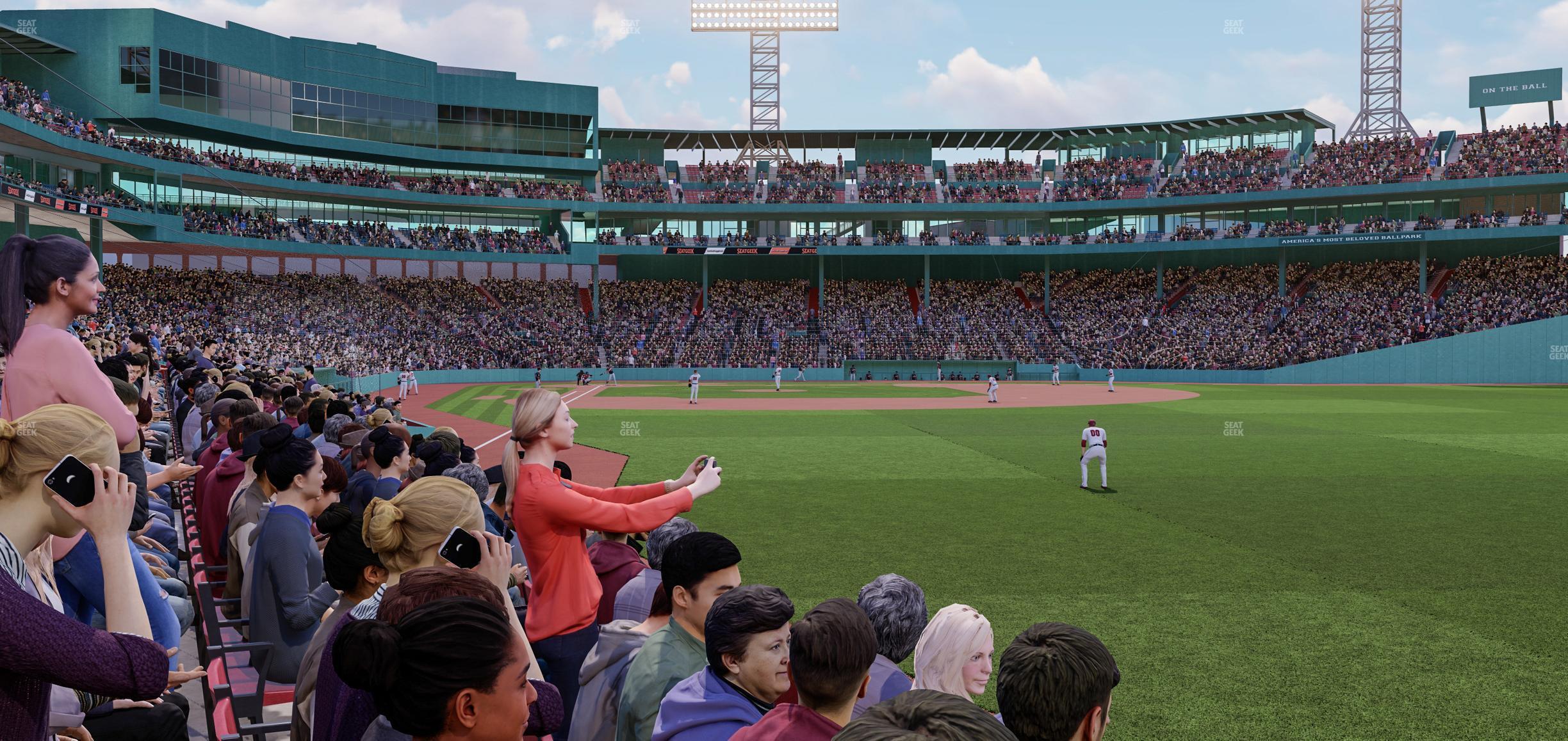 Seating view for Fenway Park Section Right Field Box 3