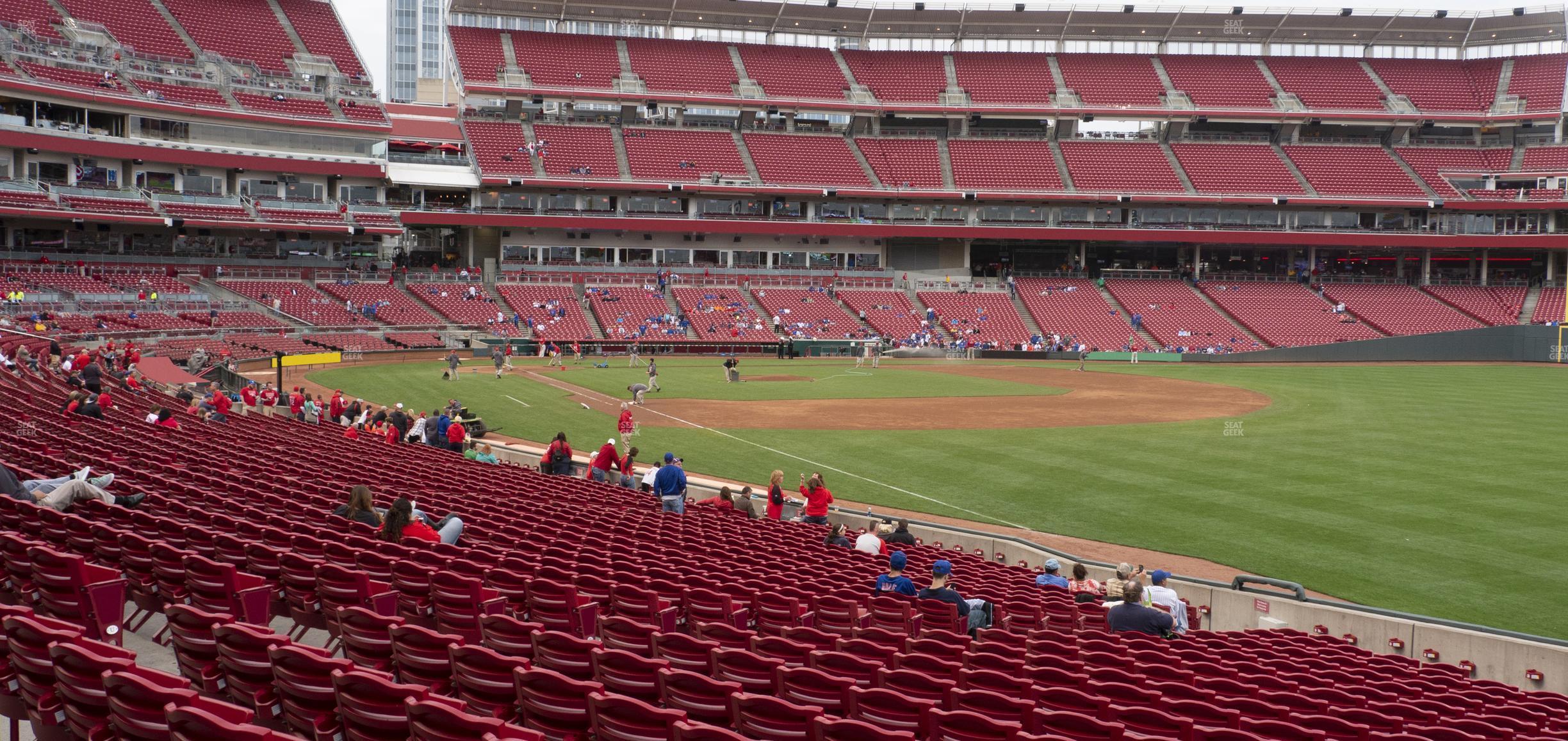 Seating view for Great American Ball Park Section 136