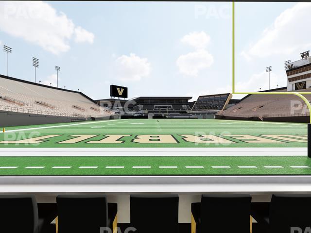 Seating view for FirstBank Stadium Section North Endzone Field Level