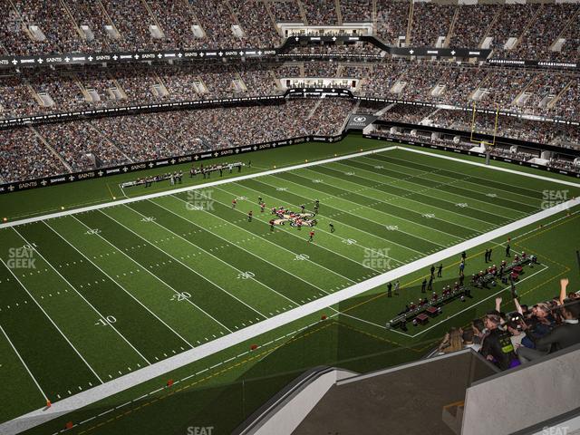 Seating view for Caesars Superdome Section 619 Wc