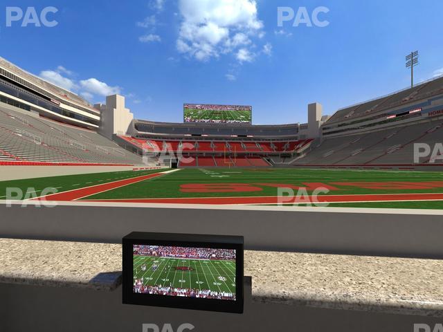 Seating view for Razorback Stadium Section Loge 18