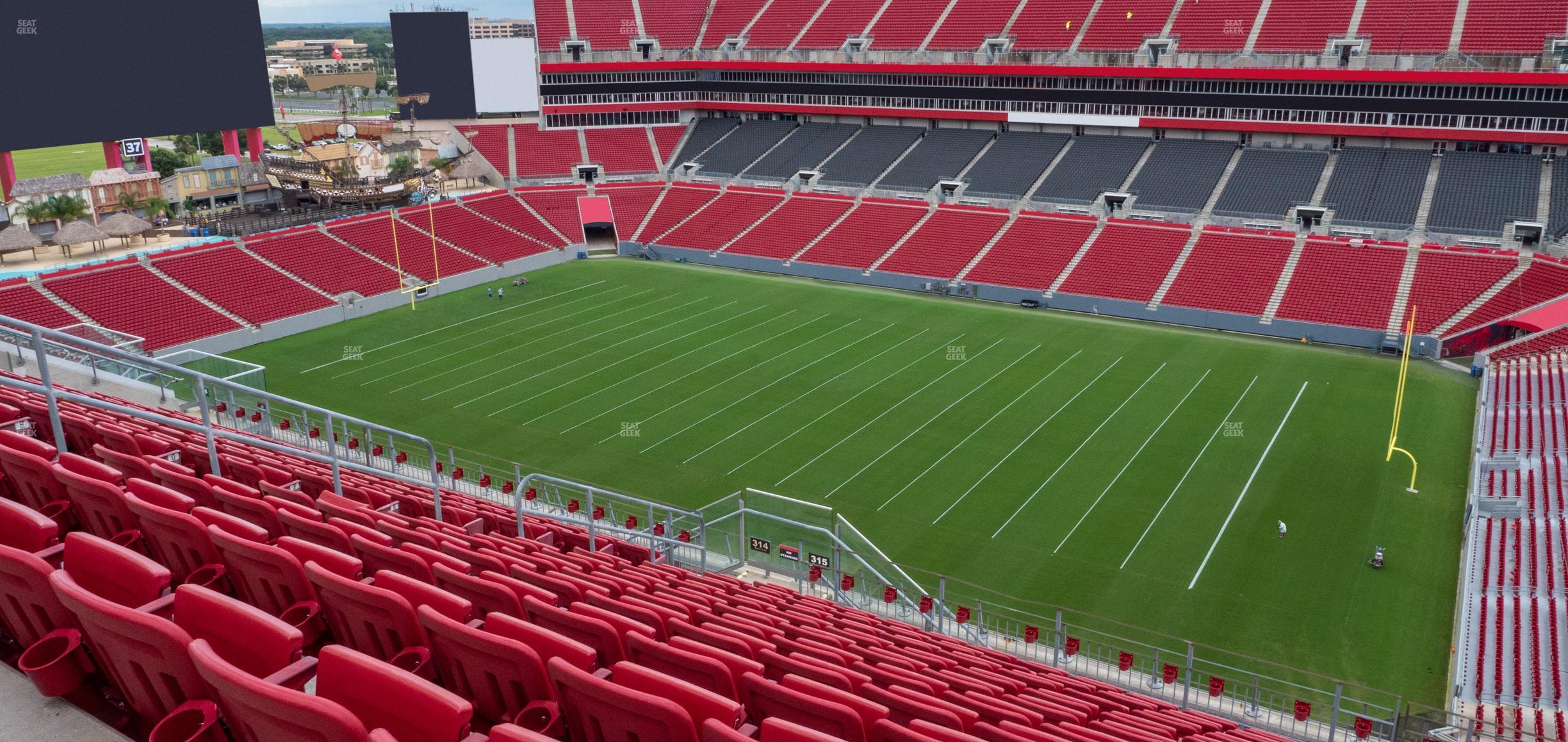 Seating view for Raymond James Stadium Section 315