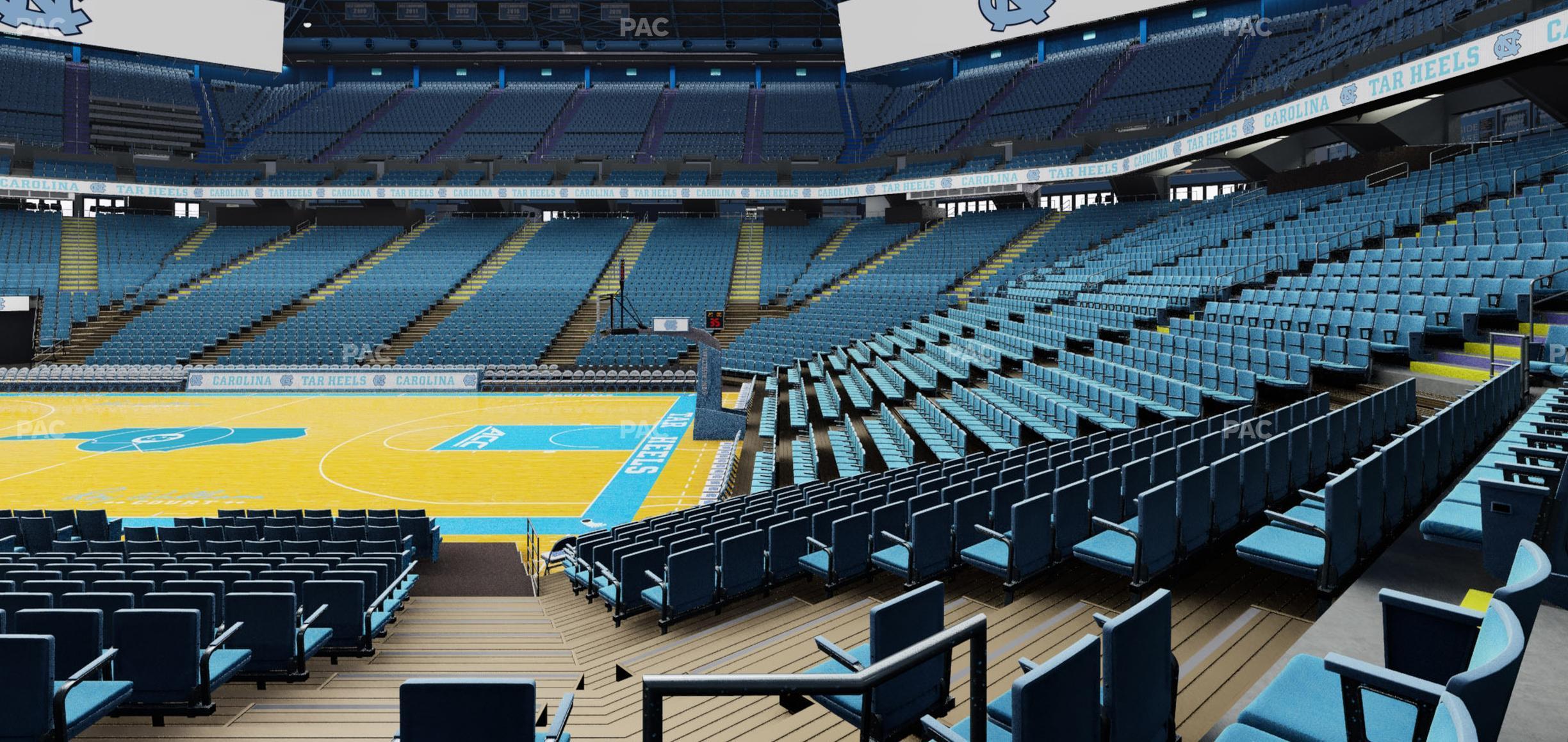 Seating view for Dean Smith Center Section 128