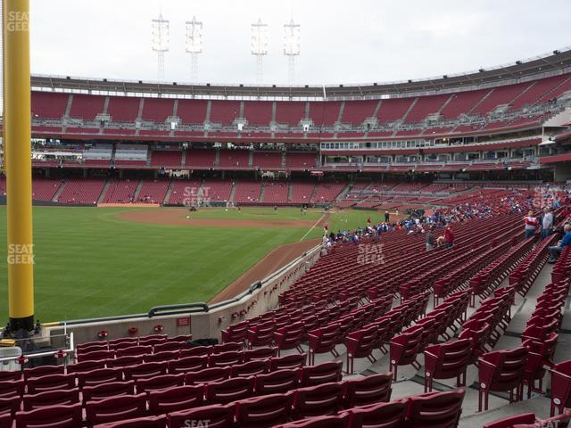 Seating view for Great American Ball Park Section 108