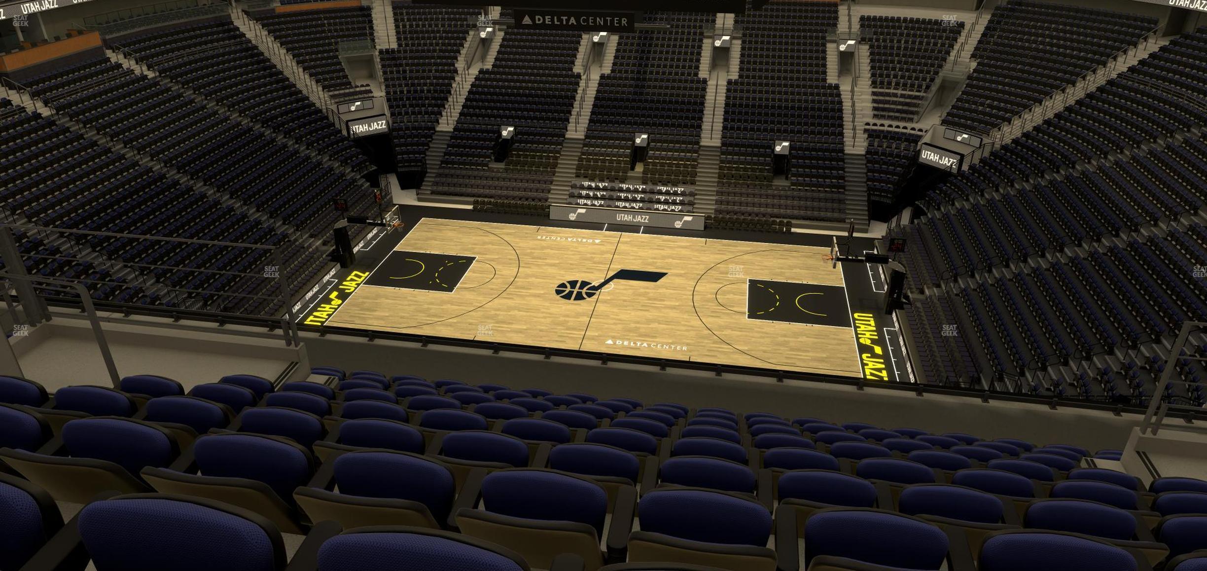 Seating view for Delta Center Section 131