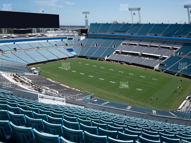 Seating view for EverBank Stadium Section 404