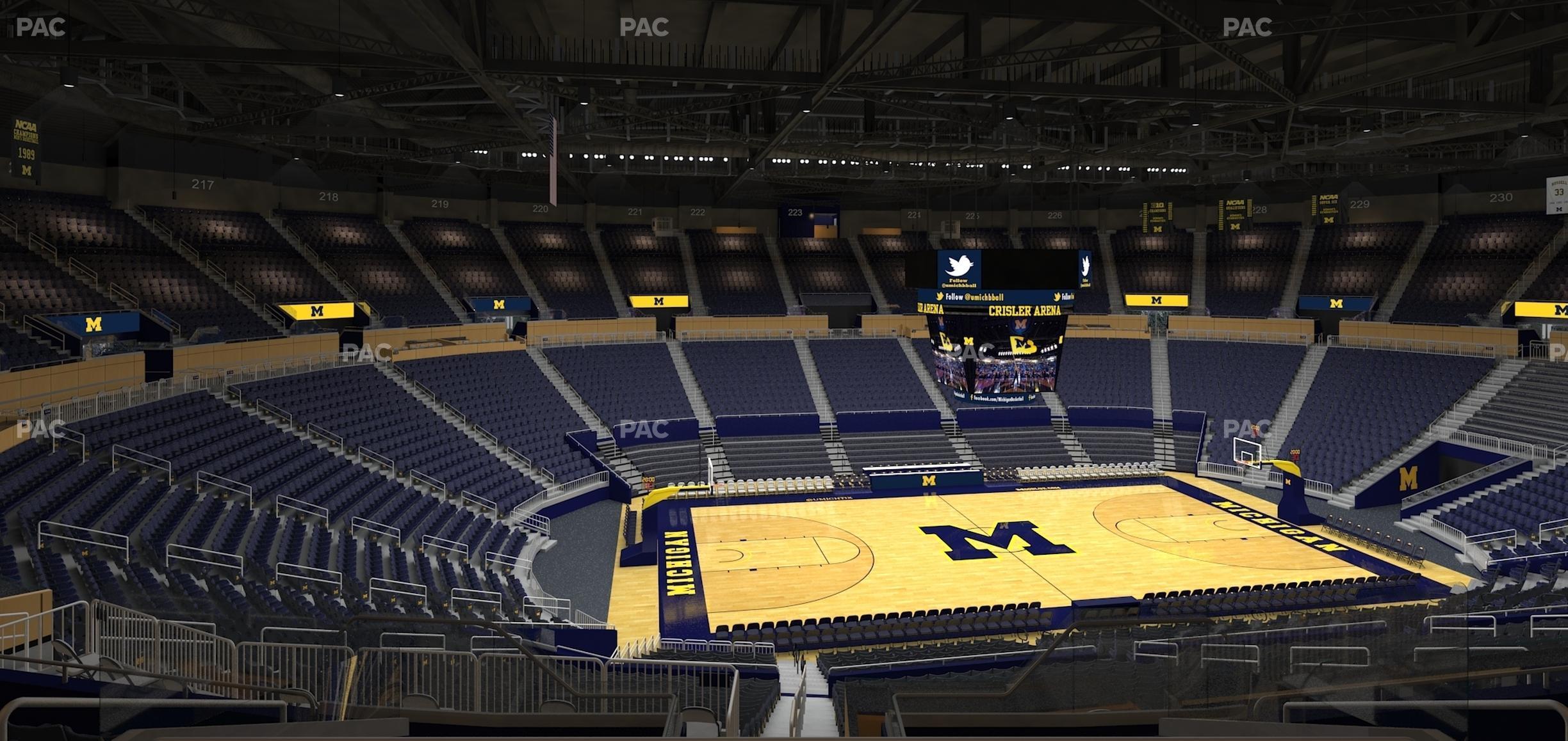 Seating view for Crisler Center Section 207