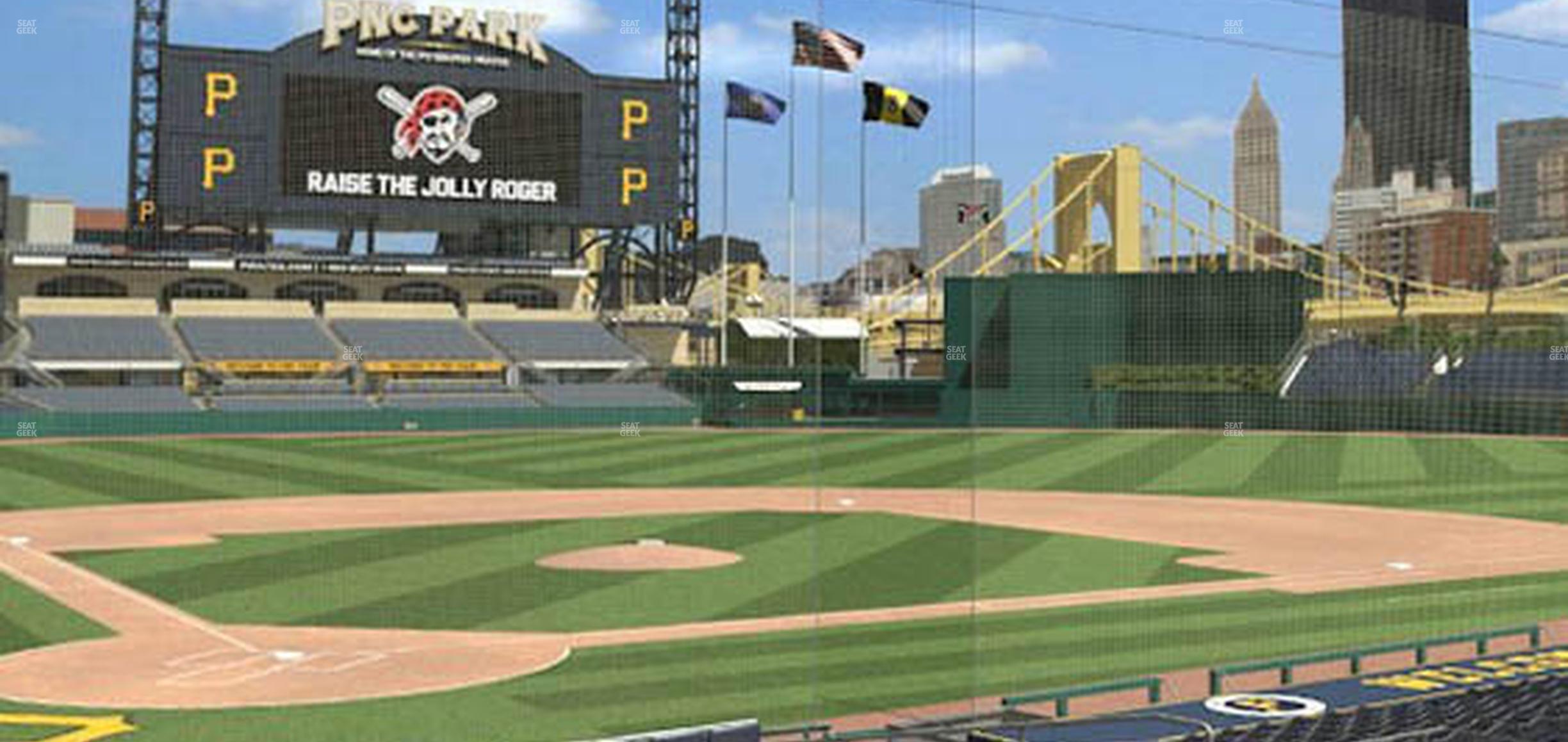 Seating view for PNC Park Section 114